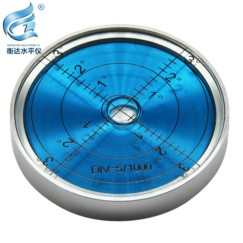 Indicador de nivel circular magnético de alta precisión, burbuja 6012, medidor de nivel de metal, Tamaño 60x12mm