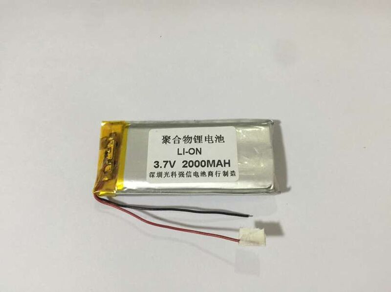 Batería de polímero de litio de 3,7 V, interfono/dispositivo/monitoreo de audio micro Bluetooth, 803060 2000mAh, capacidad completa, nueva