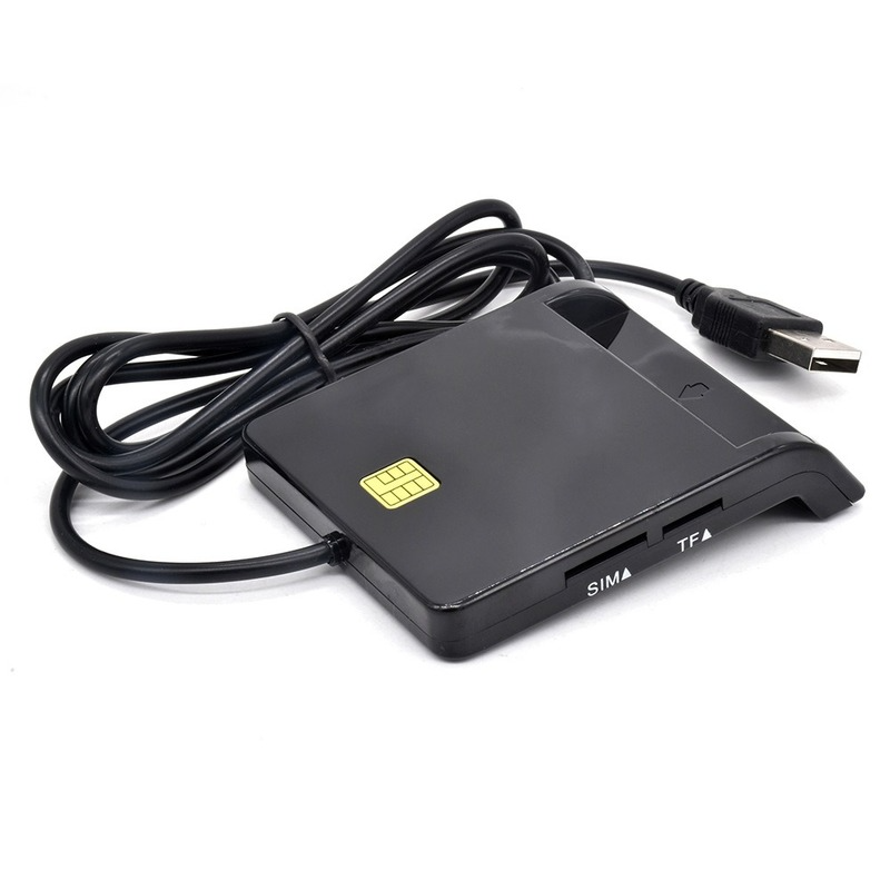 USB 스마트 카드 리더 메모리 ID 은행 EMV 전자 DNIE lav Citizen Sim 커넥터 어댑터, 컴퓨터 액세서리