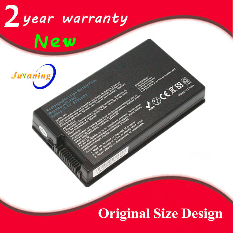 Juyaning nowy Laptop bateria A32-F80 A32-F80A A32-F80H dla Asus F80 X61 X85 X88 X82 F81 F83 X85L X85S X85C