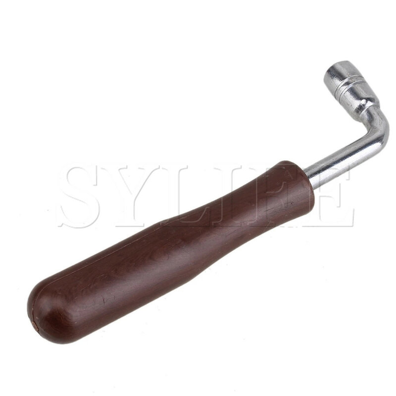 New L Square Shape Guzheng Tuning Hammer Wrench Durable Tool Brown