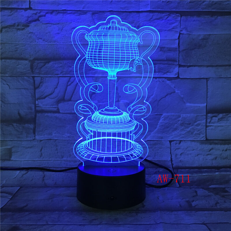 New Style Lights Desgin Colorful 3D Visual Touch Desk Table Light lamp Creative led night light Office Light AW-711