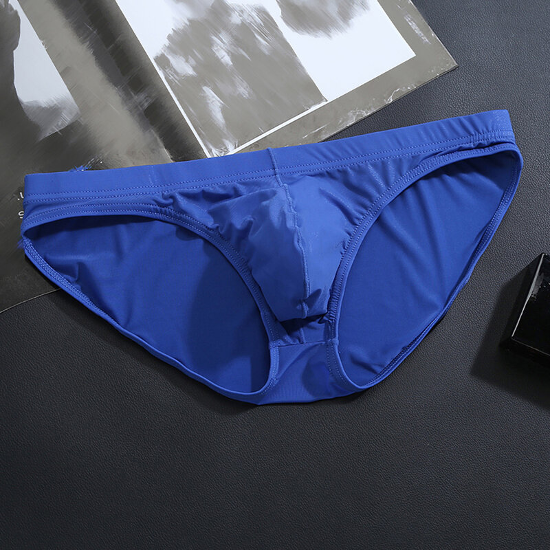 2021 Fashion Men Sexy Underwear Briefs Seamless Breathable Men Briefs U Convex Pouch Solid Male Panties Underpants