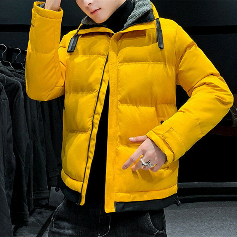2021 inverno nova moda masculina parkas jaqueta casual com capuz parka outerwear à prova de vento quente grosso casacos parka masculino