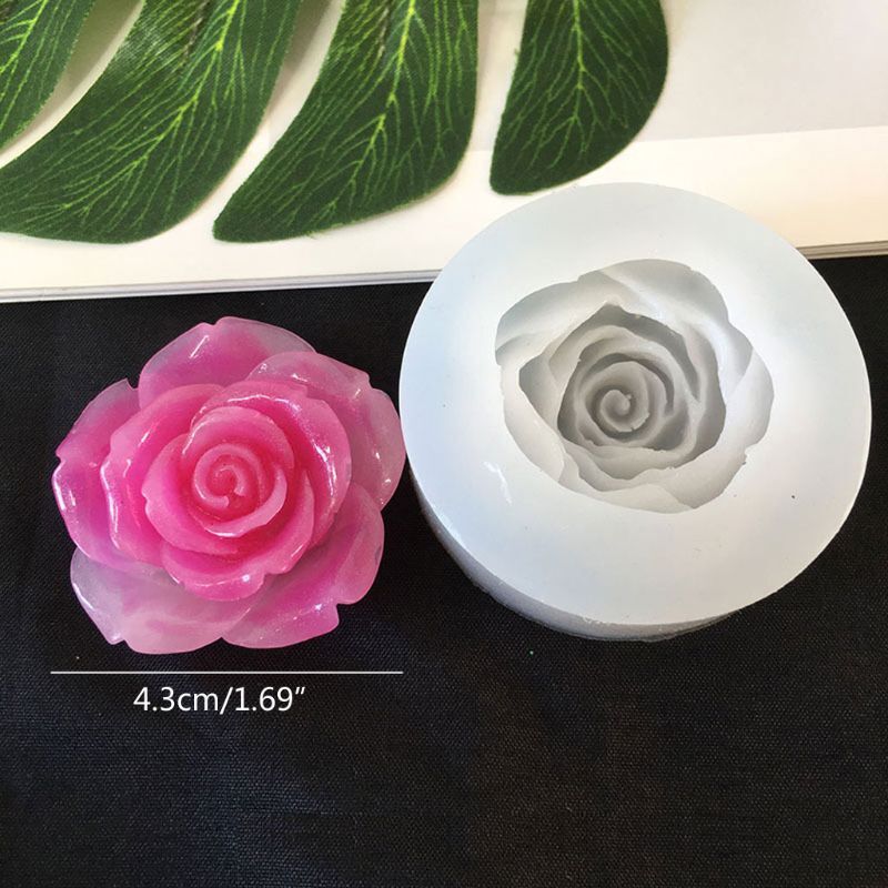 10 estilos de molde de silicone flor 3d de resina, molde de camélia peônia, flor de lótus, pingente, ferramentas de cozinha, moldes de resina epóxi