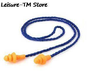 NRR-Tapones reutilizables para los oídos, protección auditiva de protección contra el ruido, lavable, con cable de silicona suave, 25dB, 65cm