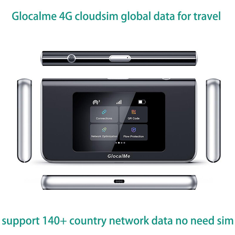 Glocalme-mini turbo 4G mobile cloudsim mifi, alta velocidad wifi, 150Mbps, LTE dongle, módem Qualcomm suppot 140 +, Mifi del país