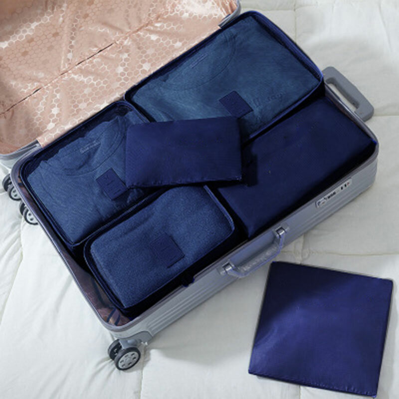 Conjunto de cubos de embalagem para viagem, kit de saco de higiene pessoal, organizador de viagem, bolsas de armazenamento para viagem, multifuncional, roupas melhores
