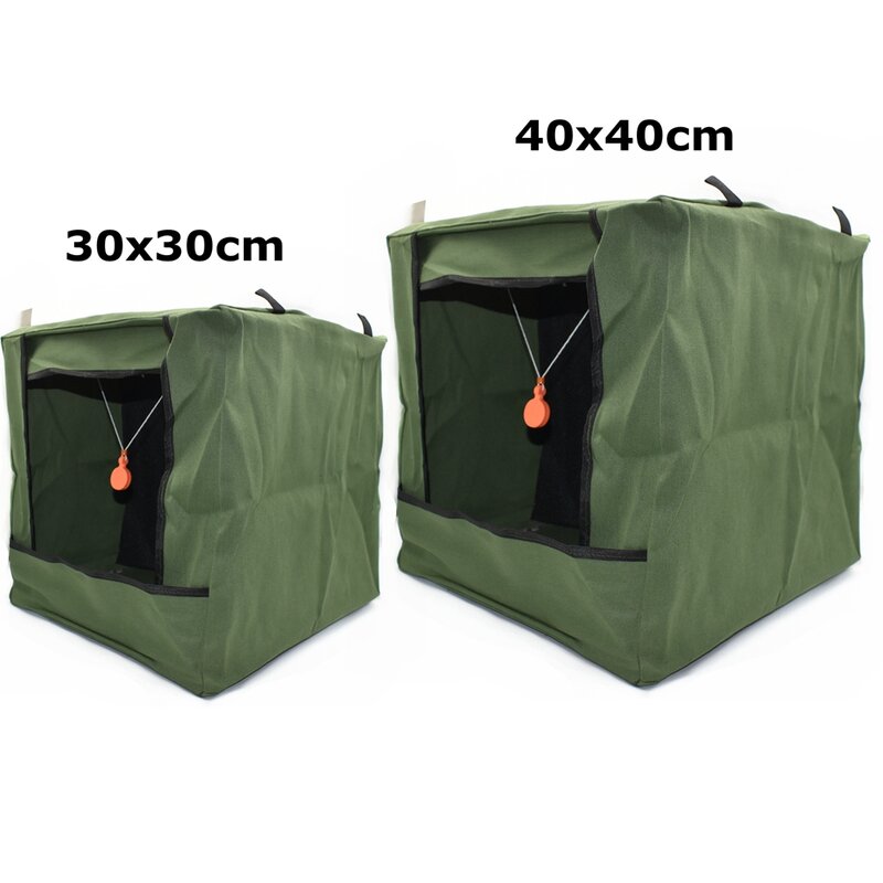 Casing Tempat Target Game Jaring Perangkap Katapel Tenda Target Dapat Dilipat Airsoft Berburu Kotak Target Reset Menembak untuk Luar Ruangan