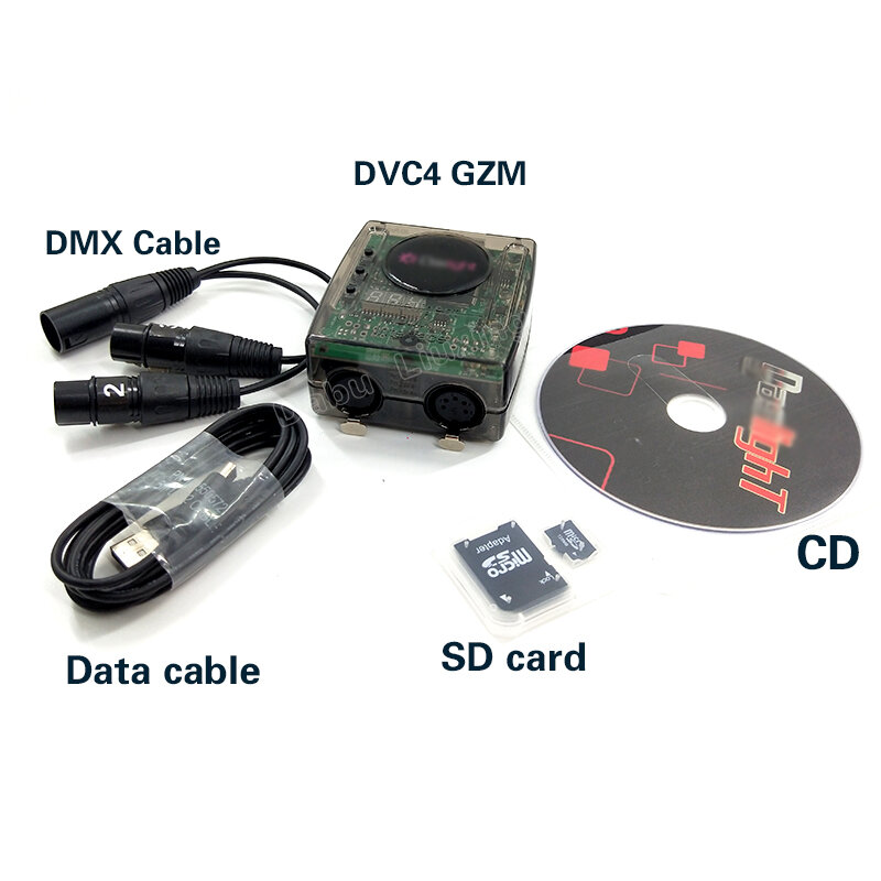 Daslight-Contrôleur de lumière DMX, interface d'éclairage USB pour disco, interface x, S 2020, DVC4, GZM