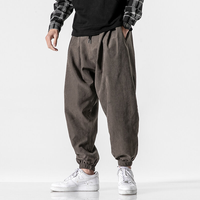 Męskie czarne spodnie hiphopowy sweter moda Jogger spodnie haremowe męskie spodnie dresowe na co dzień spodnie męskie duże rozmiary 5XL