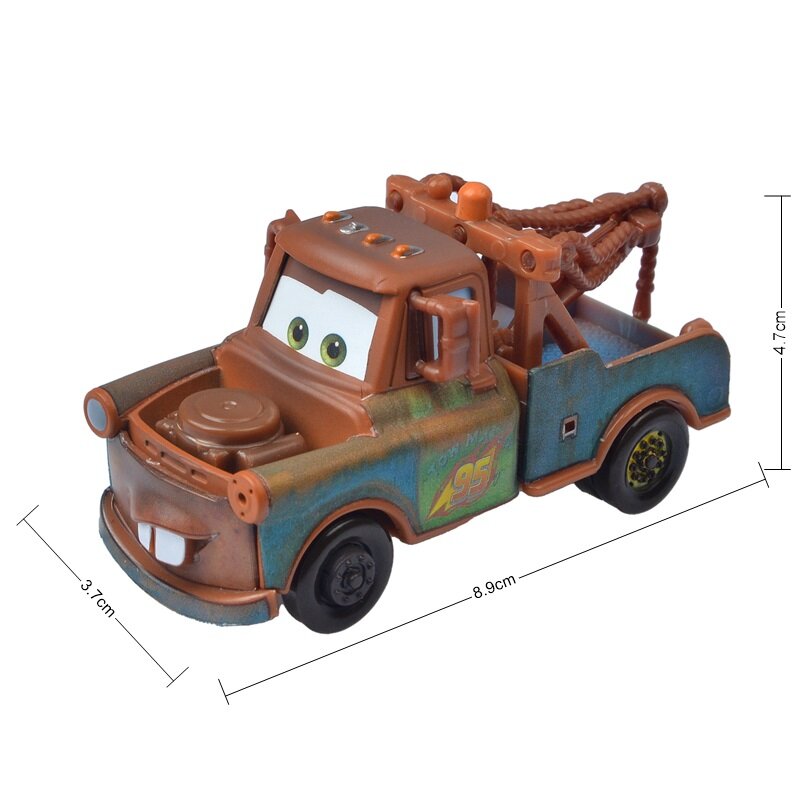 Car 2 Disney Pixar Cars 3 Lightning McQueen Jackson Storm Mater 1:55 Diecast Metal Alloy Car Model Toys For Boys Birthday's Gift