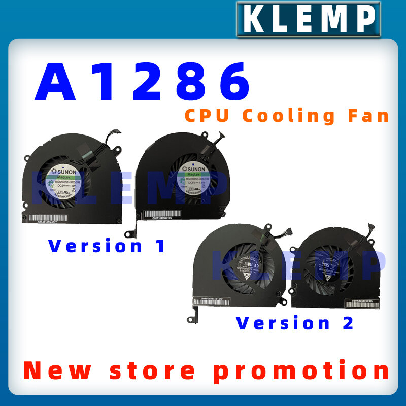 Pardarsey 1 Paar A1286 Links/Rechts Cpu Koelventilator Compatibel Voor Macbook Pro 15 "2008 2009 2010 2011 2012 Koeler Heatsink