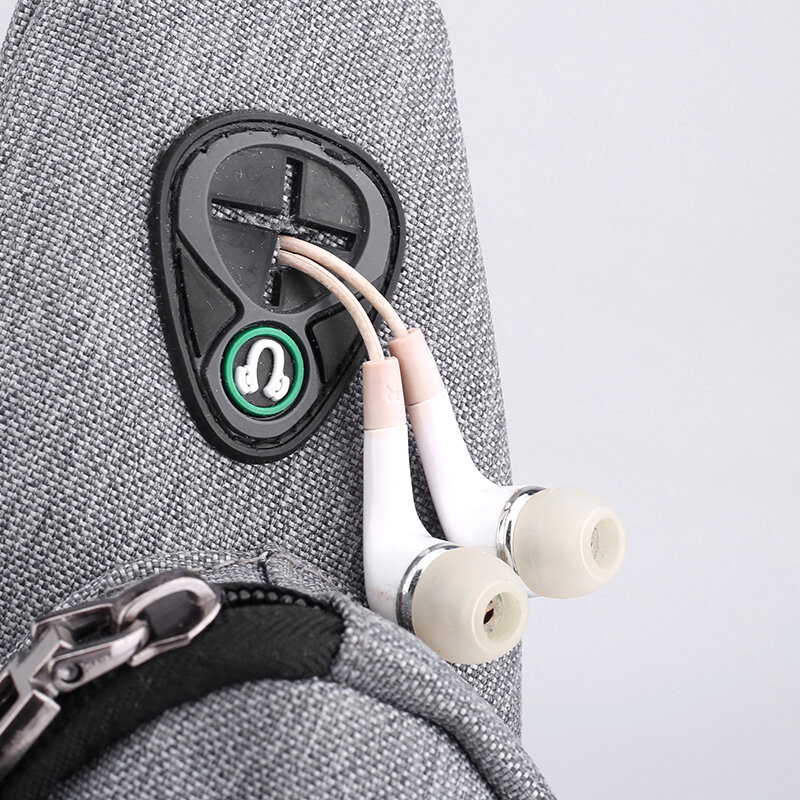 Fengdong-Saco crossbody anti-roubo pequeno com fone de ouvido para homens, mini sacos de viagem, sacos esportivos, presentes do dia dos pais, moda