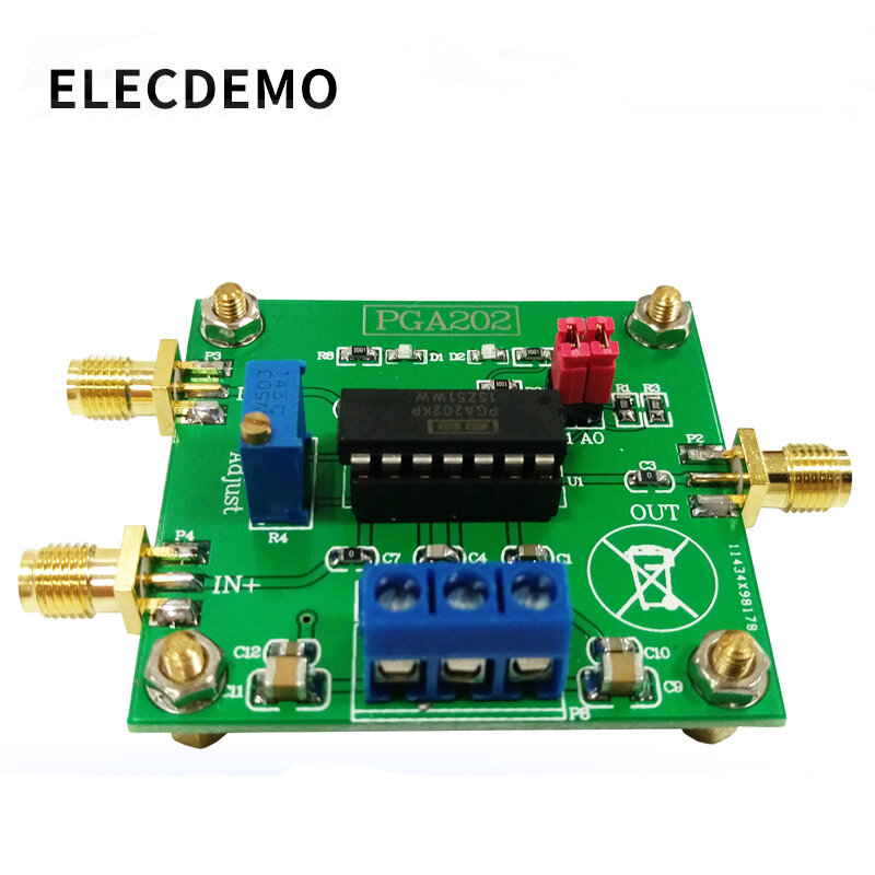 Data Modul Akuisisi PGA202 Module Digital Instrumentation Amplifier Digital Programmable Mendapatkan Penyesuaian Otomatis Circuit