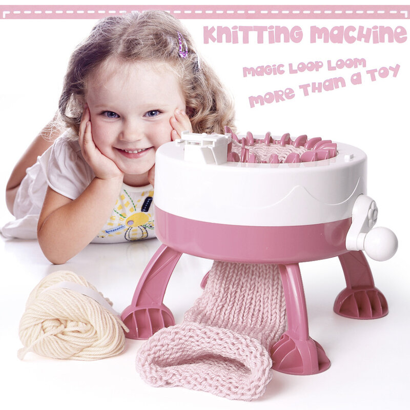 Machine à tricoter 22 points pour bricolage, tissage à la main, écharpe, chaussettes, tissage, Machine à tricoter, jouets d'imitation de ménage pour enfants