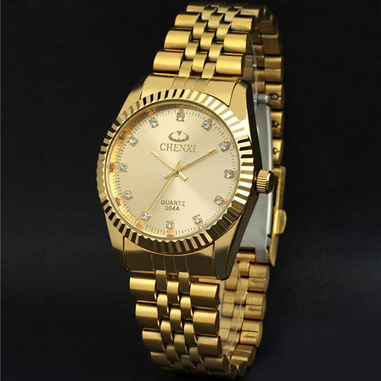 Top Luxury Brand Chenxi Watch Men Gold Watches Mens Watches Stainless Steel Analog Quartz Wristwatch Man Watch horloge mannen