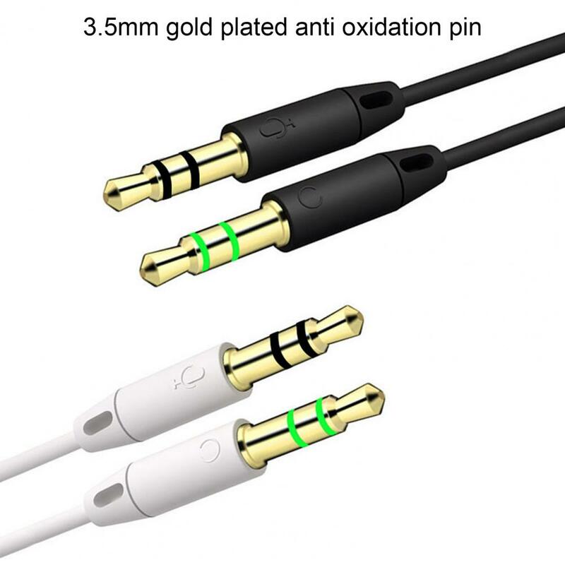 Kabel Aux Jack Headphone Audio 3 5mm, adaptor Earphone Audio 3 5mm Female ke 2 Male Jack untuk ponsel