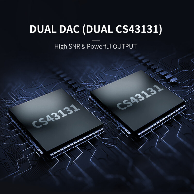 Nuovo Sonata E44 amplificatore per cuffie Dual CS43131 USB tipo C a 4.4MM Balance DAC AMP DSD256 (nativo) per Android Phone PC MAC