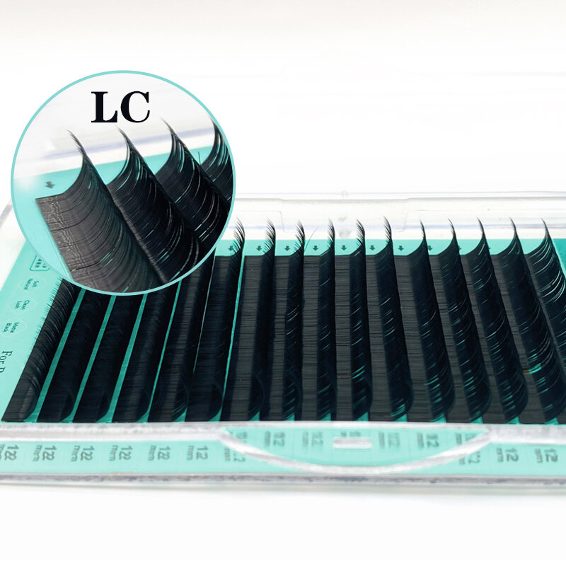 Natuhana l/l +/lc/ld/lu/m curl vison extensão de cílios preto fosco cílios clássicos individuais em forma de l cílios falsos artificiais
