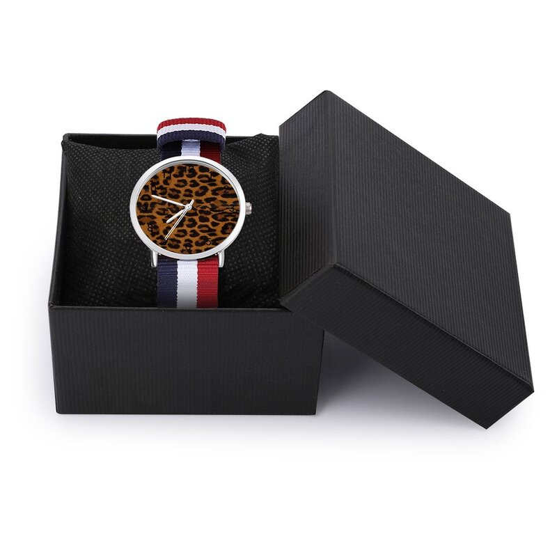 เสือดาวควอตซ์นาฬิกาสัตว์พิมพ์รูปนาฬิกาข้อมือนาฬิกาบ้านขายส่งวัยรุ่นนาฬิกาข้อมือ