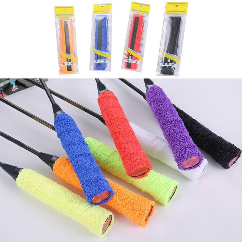 Fashion Winding Strap Lembut Warna Solid Badminton Raket Keringat Band Rod Handle Band Grip Winding Strap