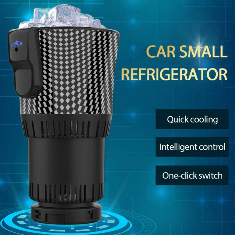 Voiture intelligente rapide refroidissement tasse refroidisseur/plus chaud 12V Auto voiture électrique réfrigérateur boisson support voiture Portable Mini réfrigérateur maison