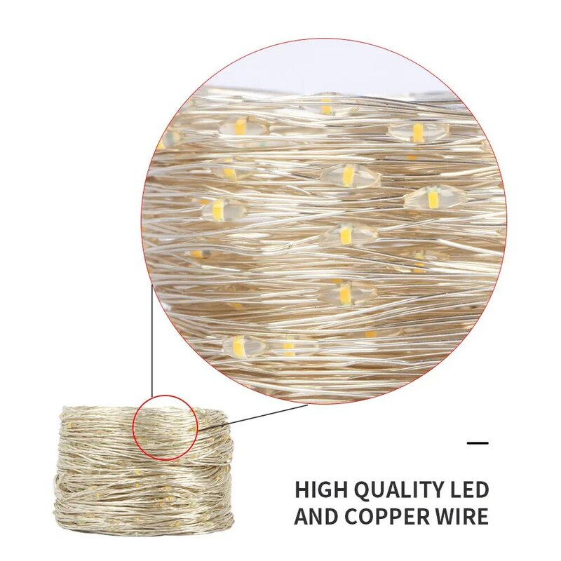 100M LED String Lights Street Fairy Lights Christmas Lights Tree Garland For Outdoor Home Party New Year Wedding Decoration
