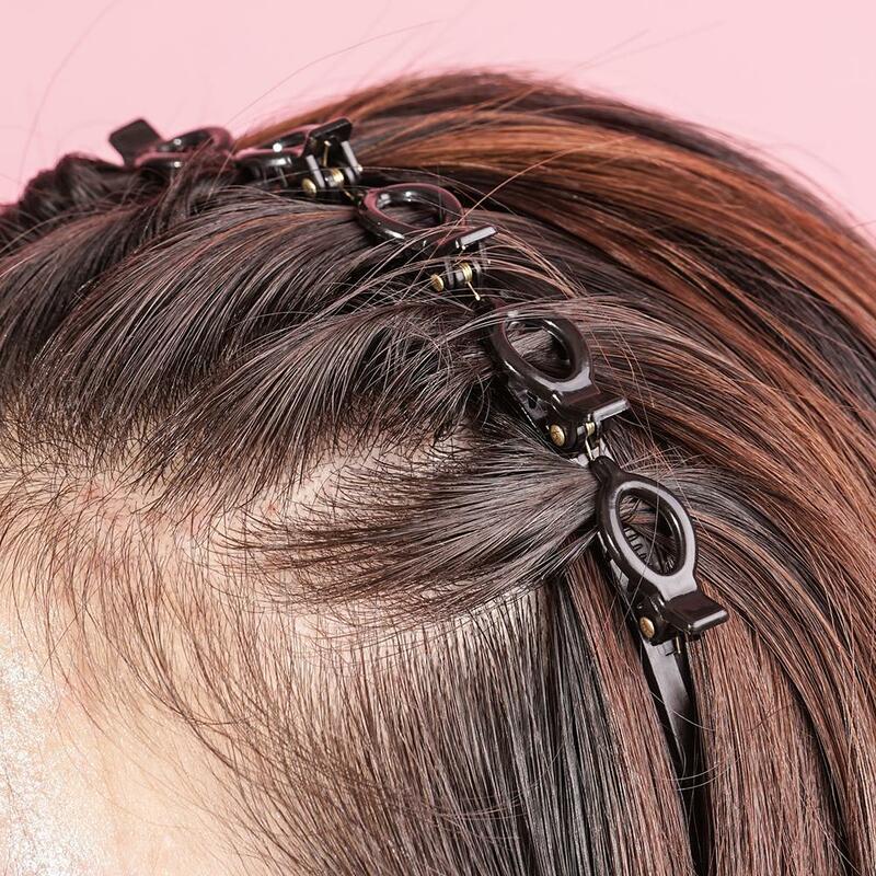 Double Bangs fryzura spinki do włosów spinka opaska na głowę Twist warkocz klip przód Hairclips obręcz do włosów kobiety pałąk przyrząd kosmetyczny 2021