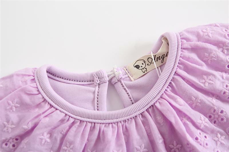 가을 아기 소녀 티 셔츠 유아 의류 긴 소매 탑 코튼 인과 블라우스 솔리드 컬러 인형 칼라 키즈 셔츠