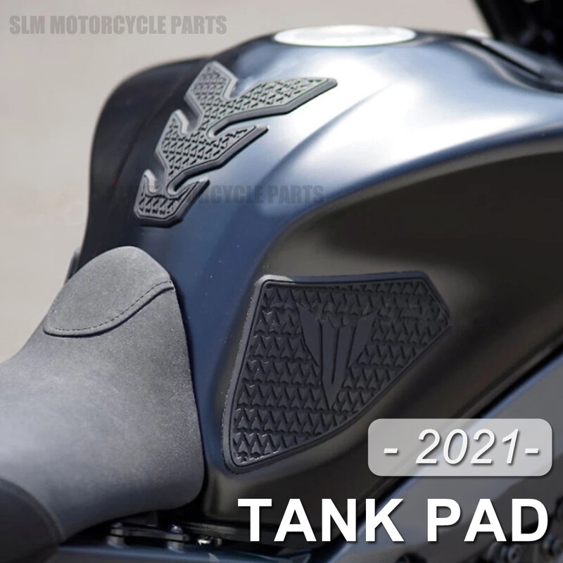 Новые мотоциклетные наклейки для YAMAHA MT-09 MT09 MT 09 2021 2022 2023, Нескользящие боковые наклейки на топливный бак, водонепроницаемые резиновые наклейки