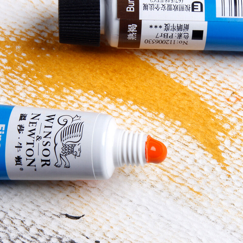 Winsor & newton-conjunto de tubos de tinta aquarela profissional, 12/18/24 cores, 10ml, pigmentos para pintura, materiais de arte