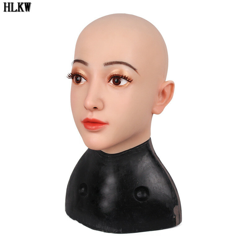 Hot Sexy Crossdressing Soft Silicone Cosplay Mask Props for Crossdresser Transvestite Halloween Cosplay Male to Female Face Mask