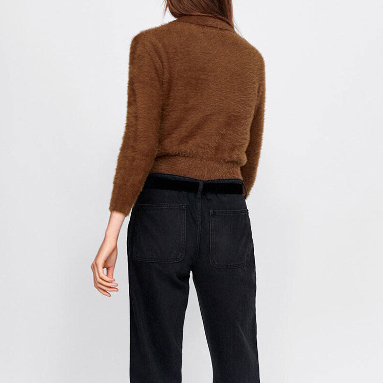 MRMT-suéteres de Wemon para mujer, camisa de manga larga, Jersey de punto suelto de cuello redondo, novedad de 2024