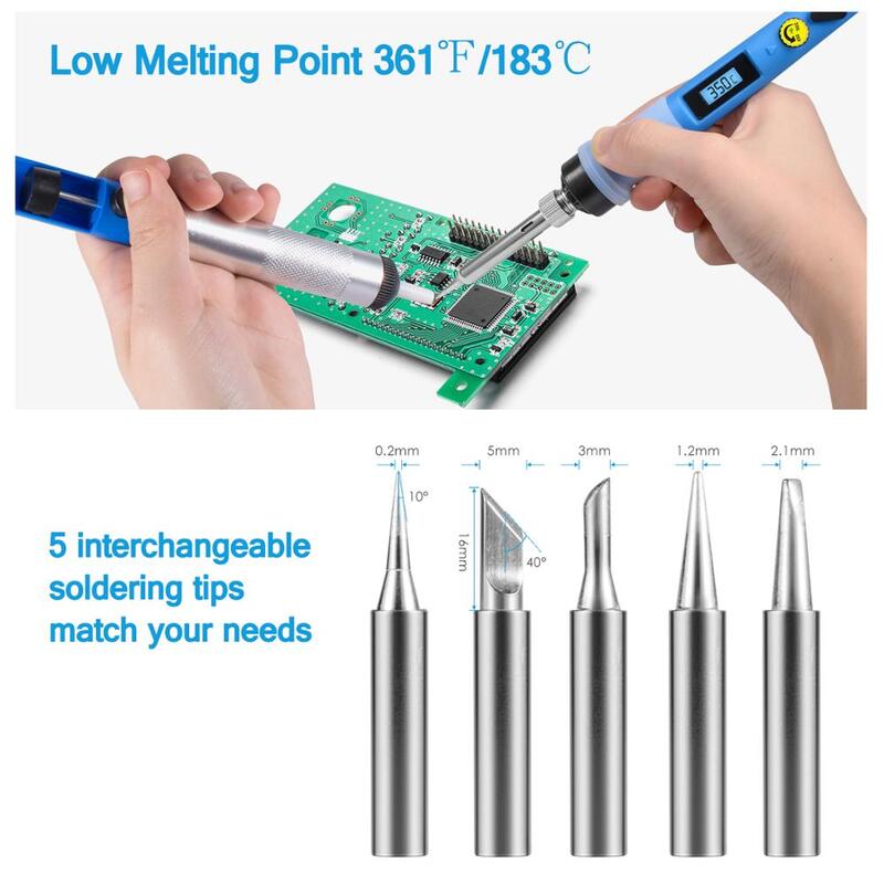 80W Digital Soldering Iron kit Electric Soldering Iron With On-Off Switch Knife Desoldering Pump Soldering Iron Tools