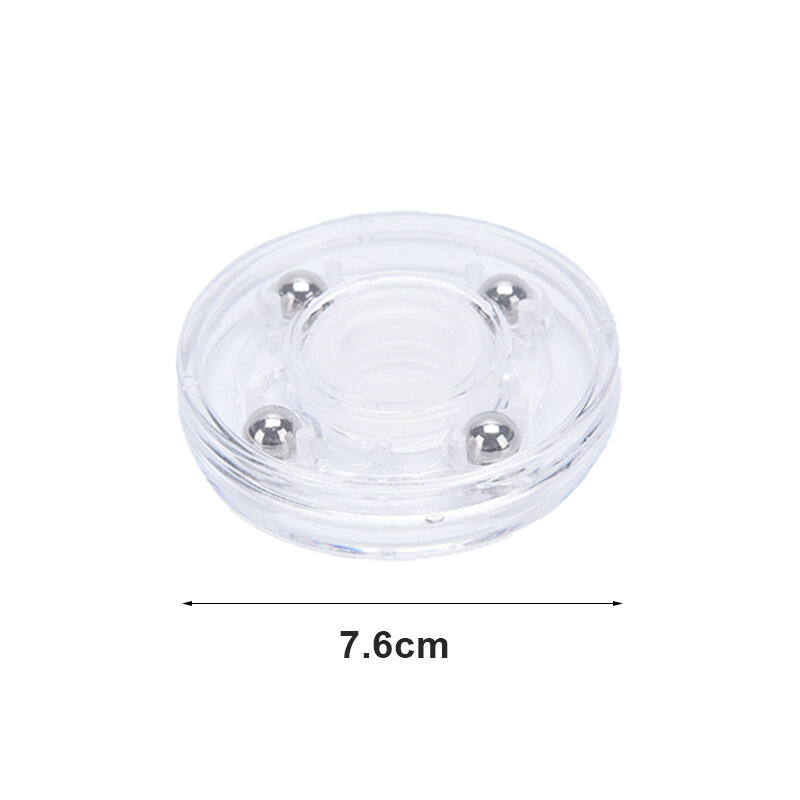 3'' Turntable Acrylic Rotating Display Stand For Display Jewelry Watches Glass Antique Craft Packaging - Clear
