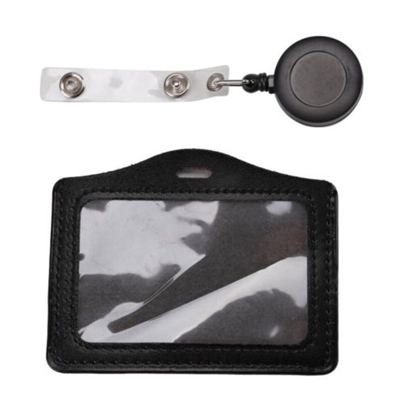 High Quality Id Card Holder Badge Reel Oyster Security Retractable Photo Identity Pass Badge Holder & Accessories