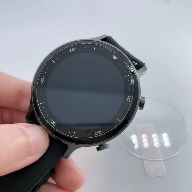 2 pçs 3d premium vidro temperado para realme relógio s inteligente protetor de tela filme hd clear 9h anti-risco guarda vidro novo