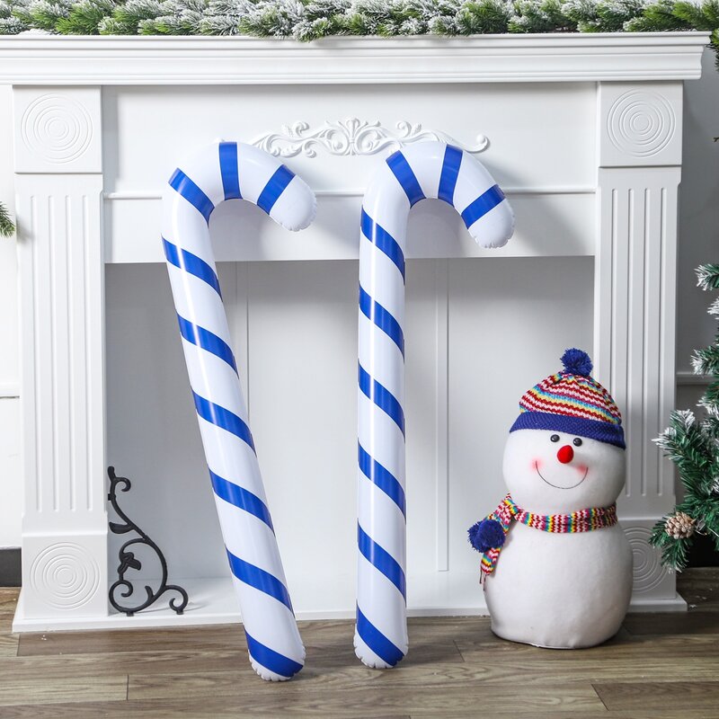 Inflatable Christmas Canes Merry Christmas Decorations For Home 2022 Cristmas Ornament Xmas Navidad Gifts New Year 2023