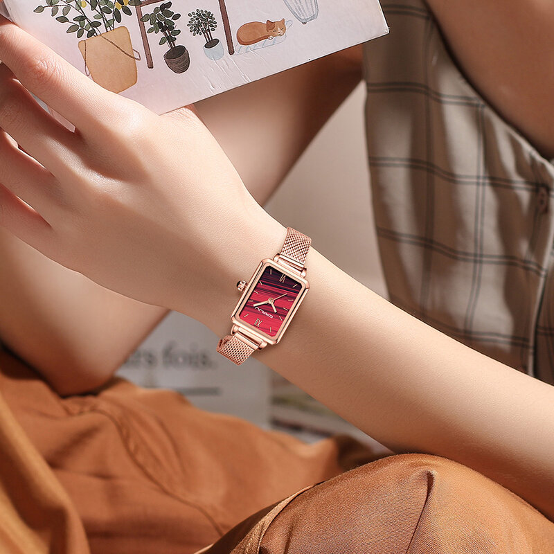 CRRJU nowych kobiet zegarki Top marka luksusowe japonia ruch panie stylowy urok zegarek ze stali nierdzewnej wodoodporny zegar kwarcowy