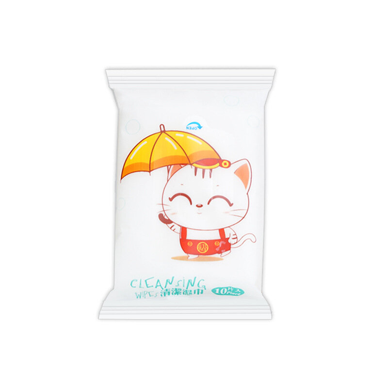 100 pièces 2019 Mini Portable soins du visage coton serviette bébé adulte jetable nettoyage tissu lingettes humides pour pour la santé de voyage en plein air