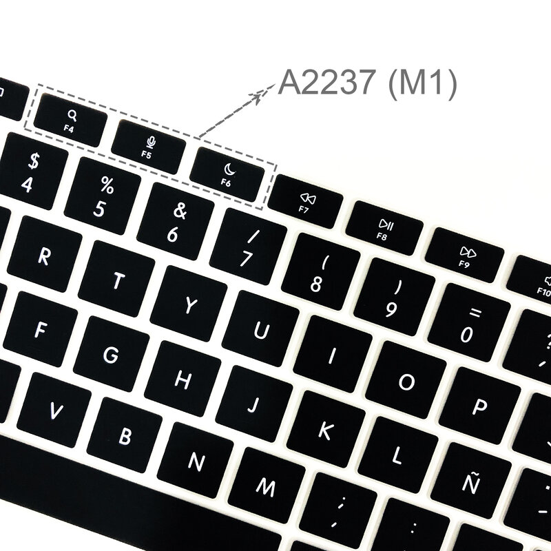 Чехол для клавиатуры ноутбука ES FR RU, силиконовая защитная пленка для Macbook Air 13 M1 A2337, чехол для клавиатуры Air13 A2179 A1932 A1466