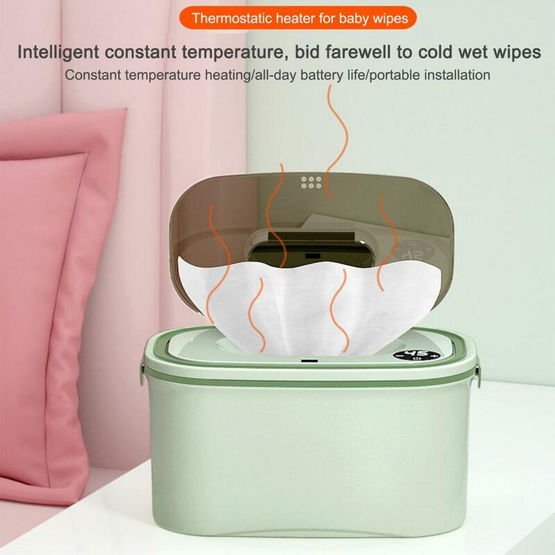 Baby Wipe Warmer Natural Safe Wipe Dispenser For Baby Household Portable Wet Tissue Heating Box Insulation Heat