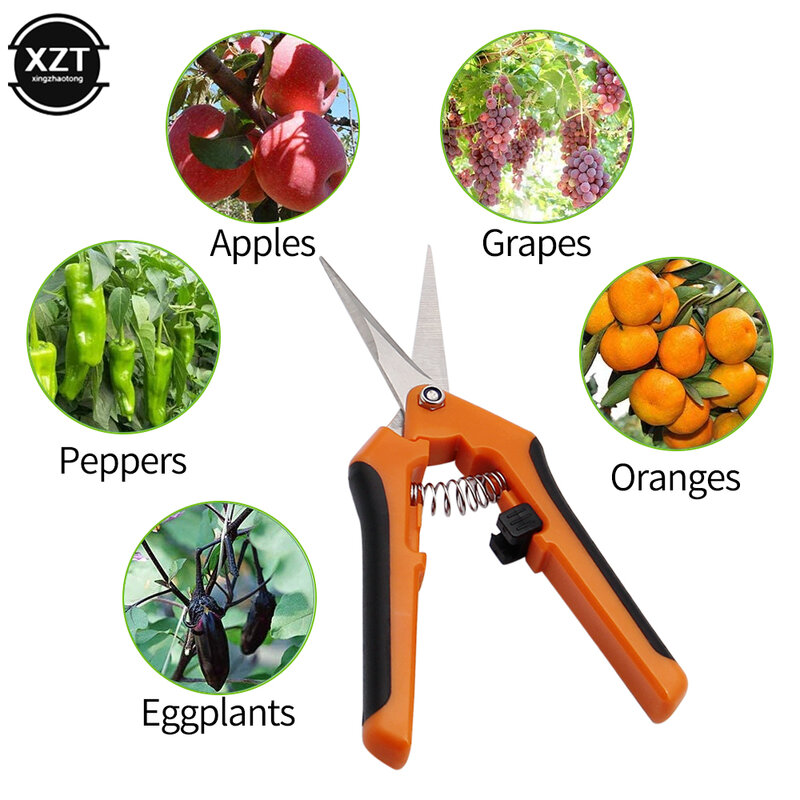 1 PC narzędzia ogrodnicze sekatory Bonsai nożyce metalowe ogrodnictwo podnośniki narzędzie do przycinania ręcznie Cutter owoce zbieranie chwastów gospodarstwa domowego doniczkowe