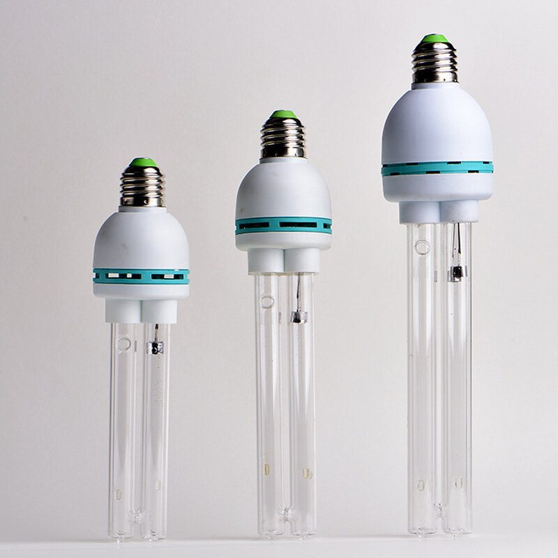 Bombilla de tubo de luz ultravioleta UV E27 UVC, lámpara de desinfección, lámpara de esterilización de ozono, luces de ácaros, Bombilla germicida AC220V 15-36W