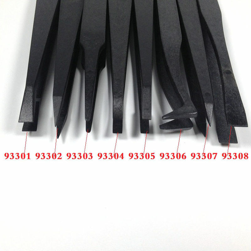 8pcs Anti-static Carbon fiber  Electronic Tweezers Kit ESD Plastic Forceps PCB Repair Hand Tools Set