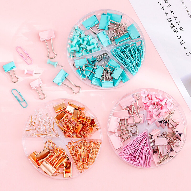 Assorted Clamps Long Tail Clip Dovetail Clips Office Study Binder Clips Combination Paper Ticket Folder Bookmark Clip Supplies
