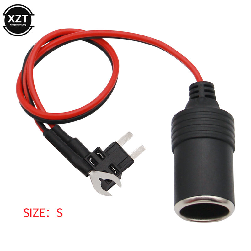 Universal DC 12V Cigarette Lighter Seat Power Connection Outdoors Fuse for Storage Battery Adapter Plug Socket