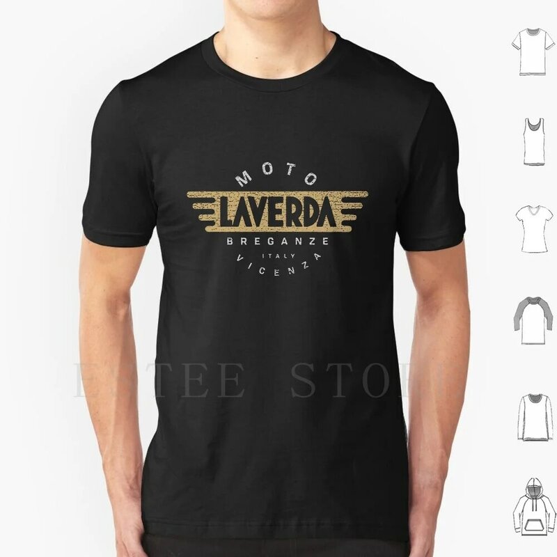 Lavverda-男性用ヴィンテージオートバイTシャツ,オートバイオートバイシャツ,スペイン語オートバイ用コットン6xl llaverda,64