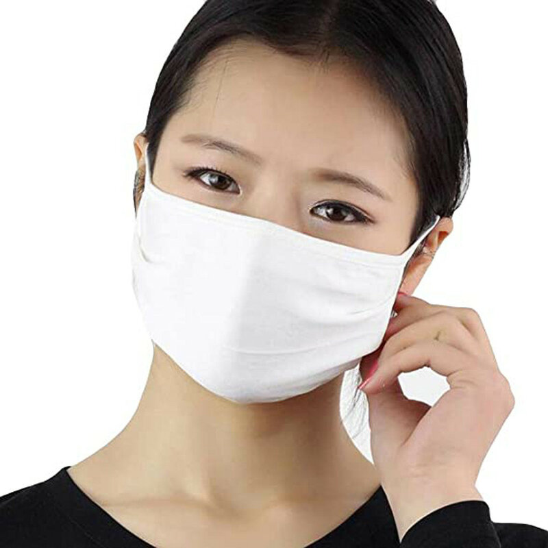 10 pièces Anti-poussière réutilisable tissu masque visage bouche pour homme et femme écharpe